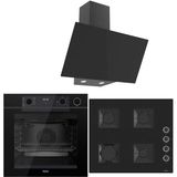 Ferre Steam Plus Serisi 3lü Cam Ankastre Set (QEP64CS-SS205-D077)