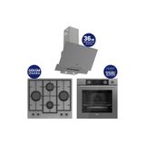 Ferre Steamart & Fryart Chef Edition Gri 3'lü Ankastre Set XE64CPR-LN388-D065SA