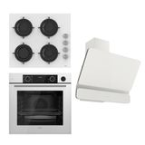 Ferre Steamart Fryart CS206 - XE64CB - D081 3'lü Beyaz Ankastre Set