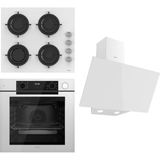 Ferre Steamart-Fryart Serisi Beyaz Set (CS206 + QEP64CB +D078 ) - Emaye Izgara