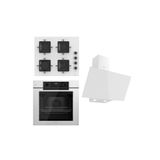 Ferre Steamart-Fryart Serisi Beyaz Set (SS206 + QEP63CB +D078 ) - Emaye Izgara