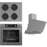 Ferre Steamart ve Fryart CS208 - XE64CPR -D065 3'lü Gri Ankastre Set