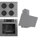 Ferre Steamart&fryart Serisi Buharlı Pişirme Gri Set (CS208 + XE64CPR +D079 ) - Antrasit