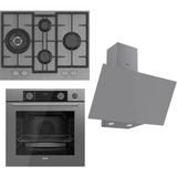 Ferre Steamart&fryart Serisi Buharlı Pişirme Gri Set (ED078 + XE64CPR +D079 ) - Antrasit