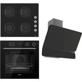 Ferre Steamart&fryart Serisi Buharlı Pişirme Siyah Ankastre Set CS205 XE64CS D080 Modern Tasarım