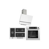 Ferre Stemart BL D081 - BL136 - XE64CB 3'lü Beyaz Ankastre Set