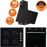 Ferre Ve Afm Tech Marka Lq Sessiz 8 Prog. Turbo Siyah Dijital Ankastre Set (D086-Sa+ Fm7700+Fm2200)