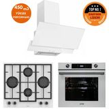 Ferre Ve Afm Tech Markalı /Gaol 8 Prog. Turbolu Beyaz Dijital Ankastre Set (Ln386 +Fm7701+Fm3301)