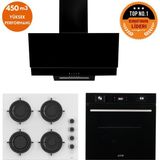 Ferre ve Afm Tech Markalı / Kiel 8 Prog. Turbolu Dijital Ankastre Set (CS206-FA + FM7700 +FM3250 ) - Beyaz