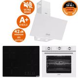 Ferre ve AFM Tech Markalı / LITTE Sessiz Elektrik Vitro. Ankastre Set (D087 -SA + V6-04 + FM7601 )