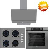 Ferre ve Afm Tech Markalı / Meno Fryart Airfry /antrasit Ankastre Set ( XE63CPR + FM2210 + FM3407 )