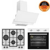 Ferre ve Afm Tech Markalı / Prestige Beyaz Ankastre Set ( LN386 + FM7301 + FM2201)