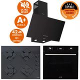 Ferre Ve Afm Tech Markalı Rıa Sessiz Turbo Dijital Siyah Ankastre Set (D086-Sa +Fm7700 +Fm-Bd2200)