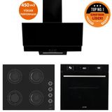 Ferre Ve Afm Tech Markalı Ua 8 Prog. Turbolu Dijital Siyah Ankastre Set (Cs205-Fa + Fm7700+Fm3250)
