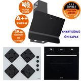 Ferre Ve Afm Tech Markalı Vua Sessiz Turbo Dijital 8 Prog Ankastre Set (D080-Sa +Fm7700 +Fm-Bd2201)