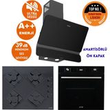 Ferre Ve Afm Tech Markalı Vua Sessiz Turbo Dijital Siyah Ankastre Set (D080-Sa +Fm7700 +Fm-Bd2200)