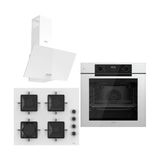 Ferre White FryArt 3 Lü Ankastre Set ( QEP63CB - SS206 - D087 )