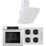 Ferre Whıte Plus Serisi 3lü Cam Ankastre Set (QBL63CB-1140B-BSPR600)