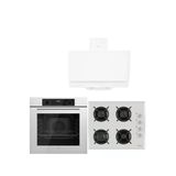 Ferre Whıte Plus Serisi 3lü Cam Ankastre Set (QBL63CB-1140B-D017)