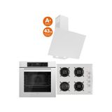 Ferre Whıte Plus Serisi 3lü Cam Ankastre Set (QBL63CB-1140B-D078SA)