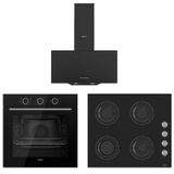 Ferre XE62CS-CS205-D086 Siyah 3'lü Ankastre Set