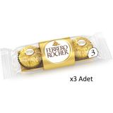 Ferrero Rocher 3'lü 37,5 gr x 3 Paket - 37 gr