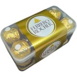 Ferrero Rocher Fındıklı Sütlü Çikolata 200 gr İtalya Üretimi Altın Ambalajlı Hediye Paketi