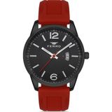 Ferro F11316 Erkek Kol Saati + Kırmızı Renk - Gümüş