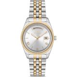 Ferro FL21131A-D Quartz Çelik Altın/gri 35 mm Kadın Kol Saati - tek ebat