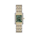 Ferro Fl21483a-D6 Quartz Çelik Altın/Gri Yeşil Kadran 22 Mm Kadın Kol Saati