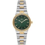 Ferro FL21586AWT-D6 Quartz Çelik Altın/gri Yeşil Kadran 31 mm Kadın Kol Saati - tek ebat