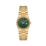 Ferro Fl21596awt-B6 Quartz Çelik Altın Rengi Yeşil Kadran 30 Mm Kadın Kol Saati