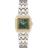 Ferro FL21609AWT-D6 Quartz Çelik Altın/gri Yeşil Kadran 25 mm Kadın Kol Saati - standart