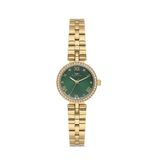 Ferro Fl21612awt-B6 Quartz Çelik Altın Rengi Yeşil Kadran 21 Mm Kadın Kol Saati