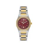 Ferro FL21616AWT-D8 Quartz Çelik Altın/Gri Kırmızı 27 mm Kadın Kol Saati