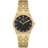 Ferro FL40146A-B2 Quartz Çelik Sarı 30 mm Kadın Kol Saati - tek ebat