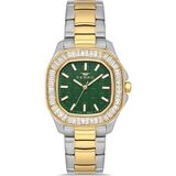 Ferro FL43008A-D6 Quartz Çelik Altın/gri Yeşil Kadran 31 mm Kadın Kol Saati - tek ebat