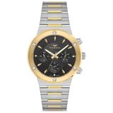 Ferro FM11521AWT-D2 Quartz Çelik Altın/gri Siyah Kadran 43 mm Erkek Kol Saati - Altın - Metalik Gri