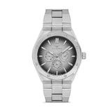 Ferro Fm11537awt-A2 Quartz Çelik Gri Siyah Kadran 42 Mm Erkek Kol Saati