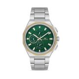 Ferro Fm11590awt-D6 Quartz Çelik Gri Yeşil Kadran 44 Mm Erkek Kol Saati