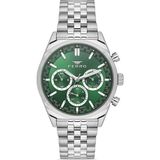 Ferro FM11647AWT-A6 Quartz Çelik Gri Yeşil Kadran 43 mm Erkek Kol Saati - tek ebat