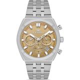 Ferro FM43022A-A7 Quartz Çelik Gri Sarı Kadran 42 mm Erkek Kol Saati - tek ebat