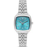 Ferro Gümüş Çelik Kordon Kadın Kol Saati FL21644AWT-A15 3ATM Su Geçirmez 2 Yıl Garantili Hediyepaket - Gümüş - Turkuaz