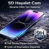 Ferro İphone 15 5D Hayalet Ekran Koruyucu - Aparatlı Kolay Uygulama - 9H Tam Kaplama Full Cam
