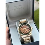 Ferro Otomatik Mekanizma 3 Atm Su Geçirmez Çelik Kordon Erkek Kol Saati EFM.40106.B6 - Sarı