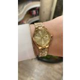 Ferro Quartz Çelik Altın Rengi 30 Mm Kadın Kol Saati