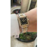 Ferro Quartz Çelik Altın/Gri Siyah Kadran 28 Mm Kadın Kol Saati