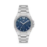 Ferro Quartz Çelik Gri Lacivert Kadran 42 mm Fonksiyonları Aktif Erkek Kol Saati