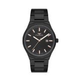 Ferro Quartz Çelik Siyah 43 Mm Erkek Kol Saati