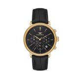 Ferro Quartz Deri Siyah 41 mm Fonksiyonları Aktif Erkek Kol Saati